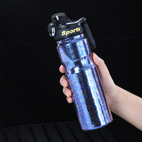 Bouteille d'eau sous vide en titane, tasse à double paroi isolée, légère et étanche, bouteille de sport pour les voyages, le bureau, l'école et les activités de plein air