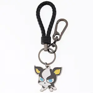 Fábrica diretamente venda quente personalizado acessório bonito cartoon cão metal chaveiro