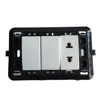 Offre Spéciale Top Welcome 16A 127/277V 1 prise Amérique du Sud Brésil Standard ABS à usage général 10A 127/250V 2 interrupteurs blancs