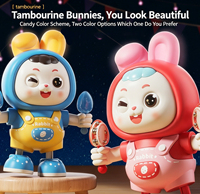 Jouet Lapin Dansant en Promotion pour Enfants de 4 à 6 Ans |   Robot musical interactif lumineux, 60 chansons, entraînement pour le temps sur le ventre, fonctionne avec 3 piles AA