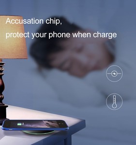 personalizado portátil fantasía ronda max 10W rápido inalámbrico cargador de batería de la célula de carga con estándar Qi - Product Image 5