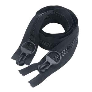 OCO Noir Grande Fermeture à Glissière #15 #30 Vestes à Fermeture à Glissière en Résine Robuste Couvre-Bateau Chaussures Séparation Bidirectionnelle Énorme Fermeture à Glissière en Plastique Divers - Product Image 1