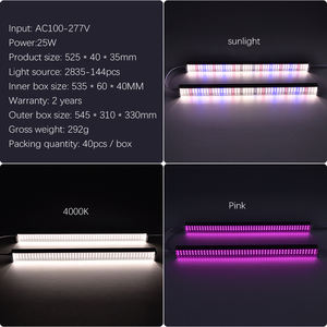 ไฟปลูกพืชแบบแนวตั้งไฮโดรโปนิกส์กันน้ำรุ่นใหม่ Lm281h สเปกตรัมเต็ม 25w 100w ไฟปลูกพืชแบบแท่ง - Product Image 5