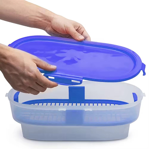 Set para Hacer <span class=keywords><strong>Pollo</strong></span> Frito Blossom, Recipiente para Empanizar sin Desorden, Estación para Empanizar en Casa - Product Image 1