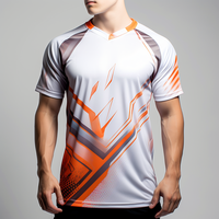Nouveaux uniformes de Badminton d'été en gros hommes séchage rapide en plein air course Fitness sport personnalisé Badminton maillot t-shirts