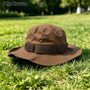Custom Logo Ladies Wide Brim Boonie <b>Hat</b> Wholesale Bulk Outdoor Bucket <b>Hat</b> With Adjustable Chin Strap Manufacturer - Product Image 1