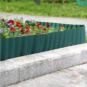 Corrugated PP Garden Edging, Green Landscape <b>Border</b> for Lawn, Flower Beds, Edging, Garden <b>Fence</b> - Product Image 3