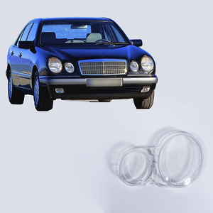 Couvercle d'objectif transparent d'abat-jour en verre de <span class=keywords><strong>phare</strong></span> pour <span class=keywords><strong>Mercedes</strong></span> Benz <span class=keywords><strong>W210</strong></span> <span class=keywords><strong>Classe</strong></span> <span class=keywords><strong>E</strong></span> 2003 - Product Image 2