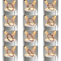Groothandel Hoge Kwaliteit 925 Zilver Eternity Band Hartvormige Ring Zirkoon Valentijnsdag Jubileum Bruiloft/Feest Cadeau Dames
