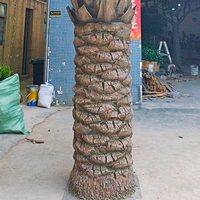 Pohon Palem Buatan Ringan 8 kaki, Pohon Palem Imitasi Kelas Komersial untuk Acara