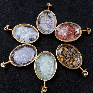Pendentif Bouteille à Vœux Elliptique en Strass de Cristal Tendance, Collier Bouteille à Message avec Chaîne, Cadeau, Accessoires de Bijoux de Mode - Product Image 4