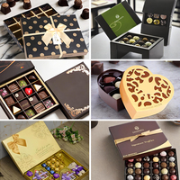 Caja de embalaje de chocolates Premium para comida con logotipo personalizado para bombones, dulces, dulces, regalo, embalaje, barra de chocolate, caja de papel