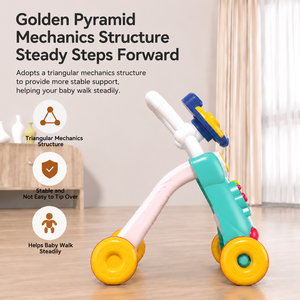 Poussette multifonctionnelle pour bébé, <span class=keywords><strong>trotteur</strong></span> d'apprentissage précoce avec cadre en plastique durable et jouets amusants - Product Image 4