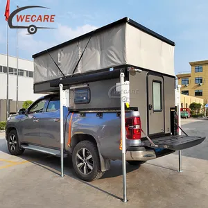 Wecare Mini Expedition Rv Pickup Camper Pop Up Pick Up Mobile House Off Road Truck Campers For Sale