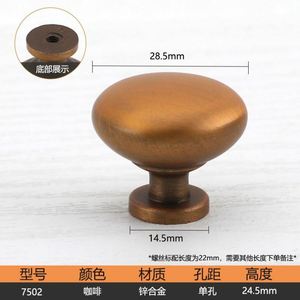 Door Knob for Window Zinc Alloy Solid Thickened Luxury Modern Single Hole Kitchen Cabinet <b>Wardrobe</b> Drawer Furniture <b>Hardware</b> - Product Image 3