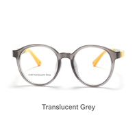 Lunettes TR90 pour enfants, monture ronde, flexibles et durables, lunettes optiques pour enfants, garçons et filles, 8 couleurs