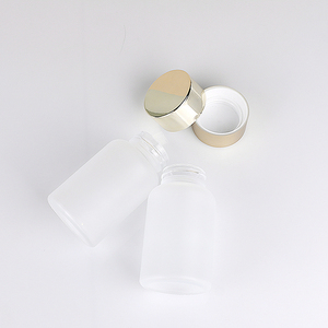 Flacon capsule en verre givré personnalisé de 120 ml, emballage pharmaceutique en verre transparent pour produits de santé avec bouchon à vis - Product Image 4