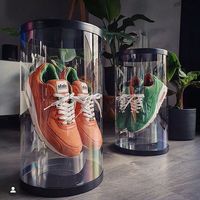 Soporte de exhibición para zapatillas, tubo de exhibición para zapatos flotantes redondos, 2022