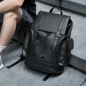 Moyyi Sang Trọng PU Túi Da Cho Nam Giới Của Ba Lô Kinh Doanh Du Lịch Máy Tính Xách Tay Ba Lô - Product Image 1