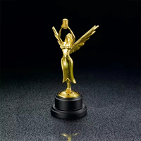 Trofeo Deportivo Conmemorativo de Fútbol y Baloncesto, Diseño Personalizado, Tradicional, Chapado en Oro, con Impresión UV