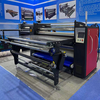 Presse à chaud à rouleaux pour fûts d'huile robustes, pour transfert par sublimation sur tissu grand format