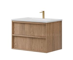 Mueble de Baño con Lavabo de Pared, Diseño Contemporáneo, Resistente al Agua, Suministro de Fábrica - Product Image 1