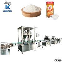 Ligne de machines automatiques de remplissage et de bouchage à vis sans fin pour pots et bouteilles de poudre de café – Petites machines pour systèmes commerciaux et domestiques