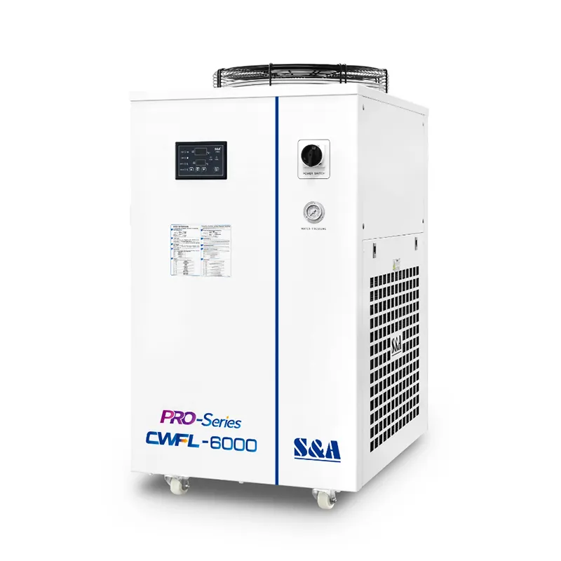 6KW yüksek güç Fiber lazer için Vanklaser endüstriyel sıcaklık kontrol sistemi CWFL-6000