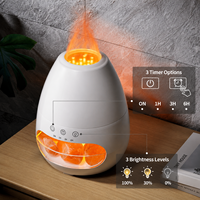 Diffuseur d'aromathérapie volcanique à sel de roche, humidificateur d'huiles essentielles, ultrasons, ions négatifs, ultra-silencieux, capacité 0,5L, pour la maison