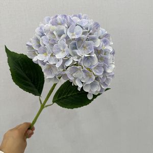 Hortensia Francesa <span class=keywords><strong>de</strong></span> Tallo Único, Flor Artificial <span class=keywords><strong>de</strong></span> Seda Impresa en 3D con 216 Pétalos para Boda - Product Image 6