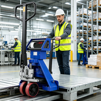 Transpalette KUNSCALE YK-ALL 2,5 tonnes avec balance intégrée, affichage numérique LED, capteur haute précision, OEM/ODM, métal