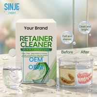 Comprimés effervescents pour le nettoyage dentaire, marque privée OEM, écologiques, à dissolution rapide, blanchiment des dents, élimination des taches profondes et de la plaque dentaire