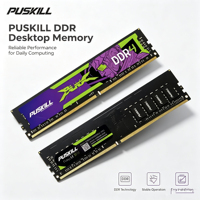 Mémoire RAM DDR4 PUSKILL pour ordinateur de bureau, 2666 MHz, 3200 MHz, 8 Go, 16 Go, 32 Go, module de mémoire haute vitesse pour assemblage d'ordinateur de bureau