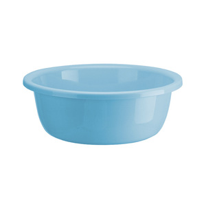 Bassine de lavage ronde en plastique bleu nordique 23 cm – Bassine ménagère durable pour laver les vêtements, les légumes et les articles pour bébé - Product Image 1