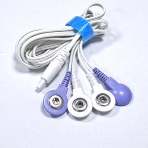 Fil de plomb d'électrode d'adaptateur de Snap de compatibilité universelle pour le dispositif de la machine <span class=keywords><strong>TENS</strong></span> EMS - Product Image 4