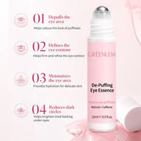 Sérum Contour des Yeux Anti-Poches 15ml à Bille, au Rétinol et Caféine, Hydratant et Raffermissant pour Cernes, Marque Privée