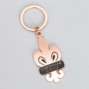 Ongebruikelijk Ontwerp Unieke Cartoon Metalen Sleutelhanger Custom Logo Zinklegering Snijden Afdrukken Metalen Sleutelhanger - Product Image 2