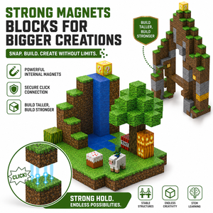 Cubes 3D magnétiques STEM les plus vendus, ensemble de blocs de construction éducatifs, matériau plastique, certifié EN71 CPC, pour les enfants de plus de 14 ans - Product Image 2