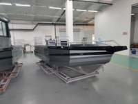 Bateau de pêche sportive de luxe en aluminium soudé de 6 m avec moteur hors-bord certifié CE pour les loisirs, les excursions et les croisières, écran tactile