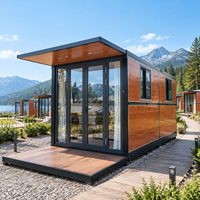 Maison préfabriquée moderne, bâtiment modulaire pour projet hôtelier, tourisme, camping, hébergement extérieur