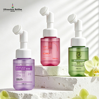 Flacon pompe vide en plastique rechargeable pour shampoing, gel douche, savon liquide, lotion, nettoyant corporel 220 ml