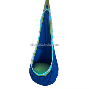 Su misura All'aperto durevole per Bambini sedia appesa bambino amaca altalena con luce LED <span class=keywords><strong>Nylon</strong></span> sensoriale amaca per soggiorno - Product Image 2