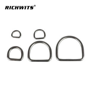 304 Stainless Steel D-Rings Various Semi-Circular Metal Bag Accessories with Webbing Buckles <b>Marine</b> <b>Hardware</b> - Product Image 3