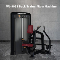 Máquina de remo sentado comercial con carga de pin para entrenamiento de espalda, equipo de fitness para gimnasio con selector de peso