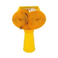 Avertissement clignotant ROADSAFE 202*63*192 jaune bleu rouge LED clignotants feu de circulation solaire/feu de barricade avertissement sécurité