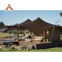 Kawagebo Kamp (KK) Membrane Permanente Luxe 125 ㎡   Tente de glamping safari avec salle de bain privée pour les hôtels et complexes hôteliers en plein air