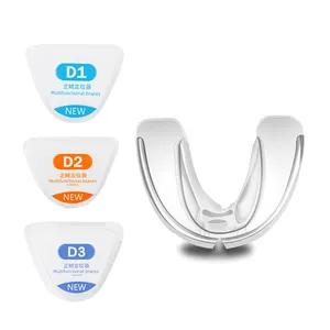 사용자 정의 3 단계 새로운 구강 미용 건강 관리 실리콘 치과 정렬 교정기 치아 리테이너 입 가드 교정 교정기