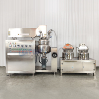 Machine d'émulsification de levage hydraulique 50L Ketchup Mayonnaise Émulsifiant homogène Sauce pour pâtes Machine émulsifiante sous vide