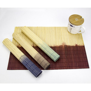 Chinese Style Funny Bamboo Table Bead Placemats colored bamboo placemats