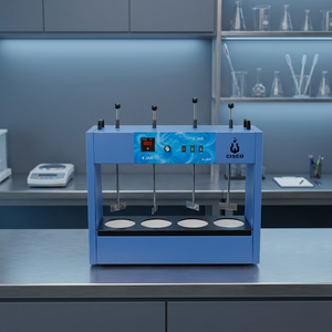 Appareil numérique de test de coagulation pour eau et eaux usées à 4 flacons en verre et plastique, agitateur et analyseur de laboratoire CISCO - Product Image 2